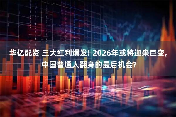 华亿配资 三大红利爆发! 2026年或将迎来巨变, 中国普通人翻身的最后机会?